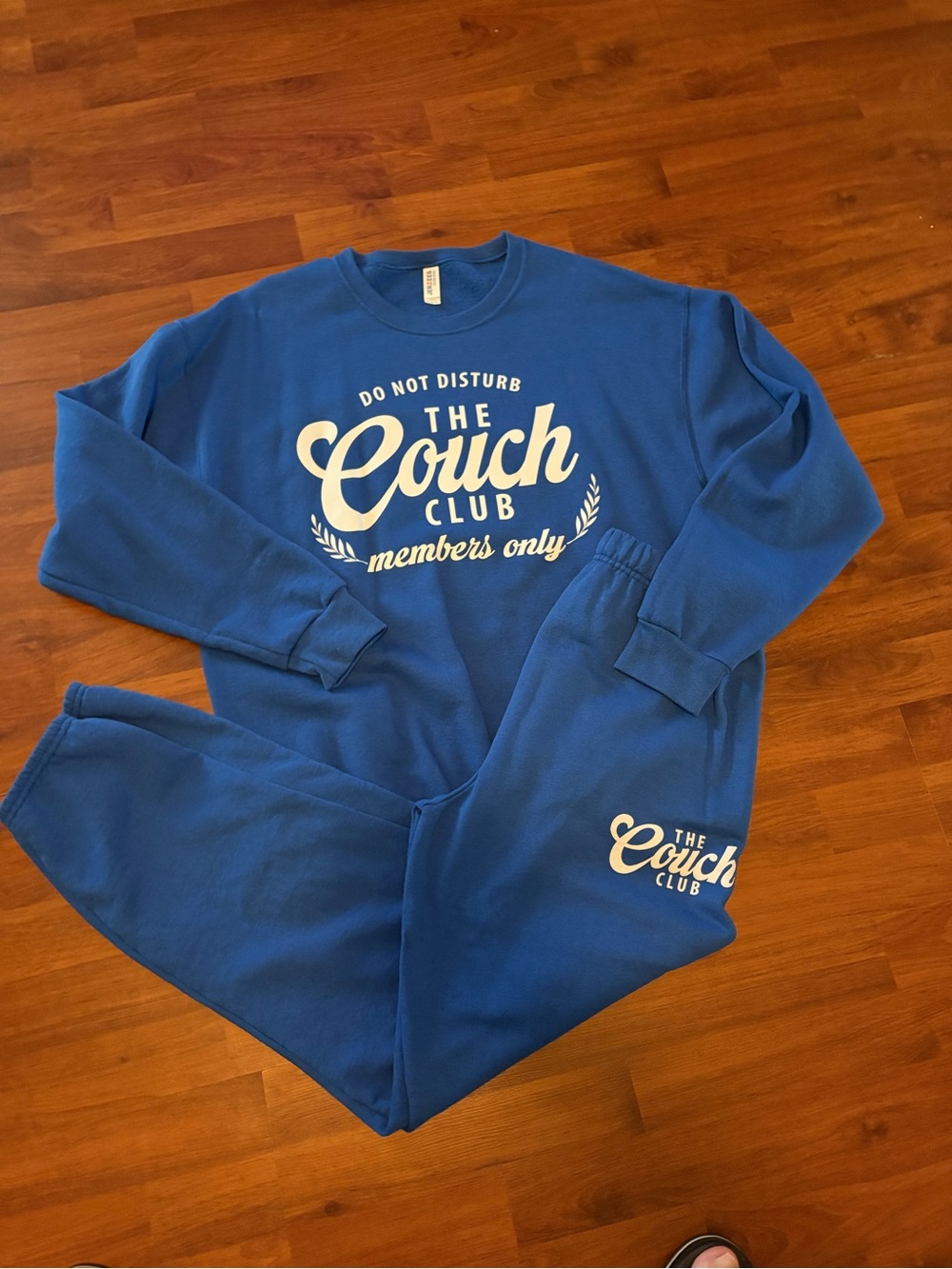 Fruit of the Loom Blue Track Pants & Sweatshirt Set - The Couch Club